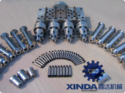 張家港市鑫達塑料機械 20-40-PVC一出四穿線管生產線解決方案